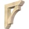 Ekena Millwork Westlake Slat Rough Sawn Bracket w/ Offset Brace, Douglas Fir, 8"W x 32"D x 36"H BKT0806X32X36WTL06RDF - alternate 1